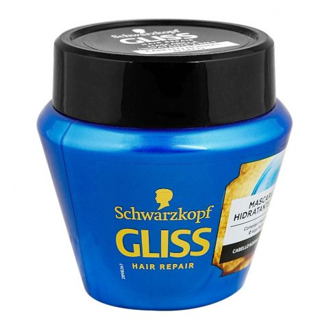 Schwarzkopf Gliss Moisturizing Repair 2 In 1 Hair Mask, For Normal To Dry Hair, 300ml