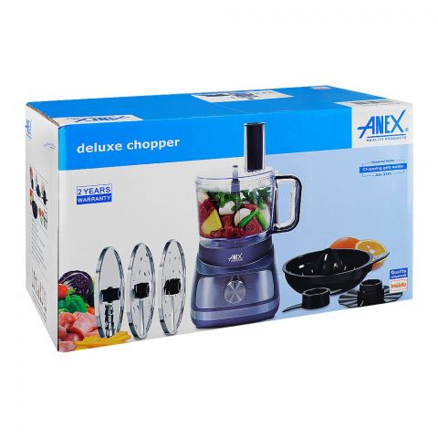 Anex Deluxe Chopper, 600W, Grey & Silver, AG-3141