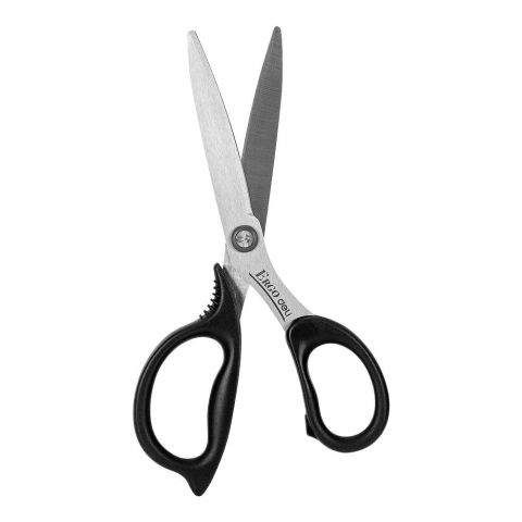 Deli 6.45'' Ergo Scissor, Black, 1-Piece, E77756