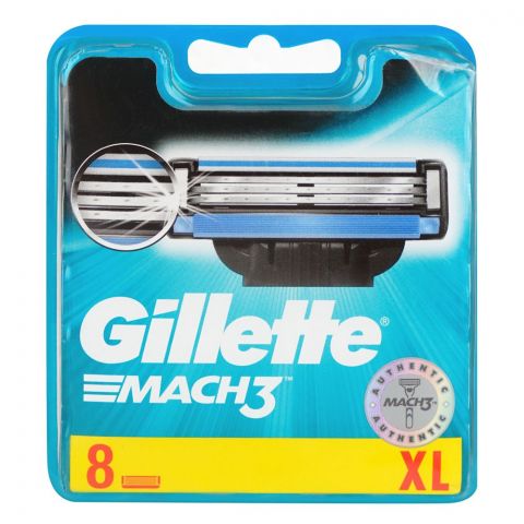 Gillette Mach3 Cartridges, 8-Pack