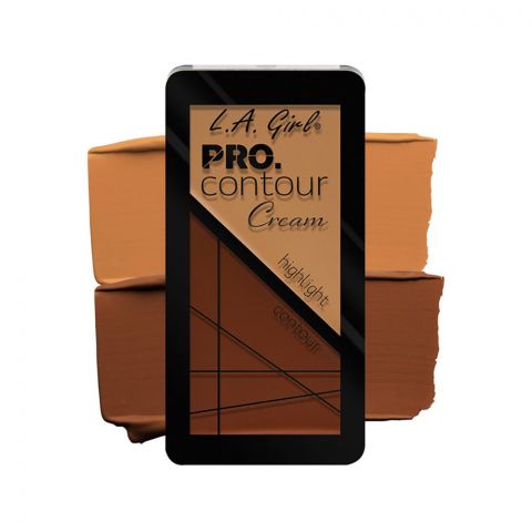 L.A. Girl Pro. Contour Cream, Highlighter & Contour, GCC638 Medium-Deep