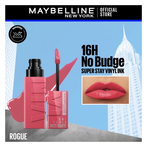 Maybelline Superstay Vinyl Ink Longwear No-Budge Liquid Lipstick, 145 Rogue