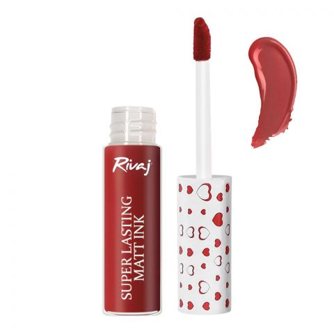 Rivaj UK Super Lasting Matt Ink Lip Gloss, 3ml, No. 15