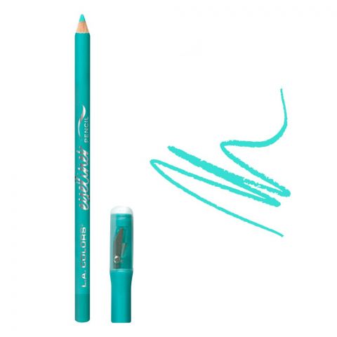 L.A. Colors Eyeliner Pencil With Sharpener, 1.8g, CP623 Teal