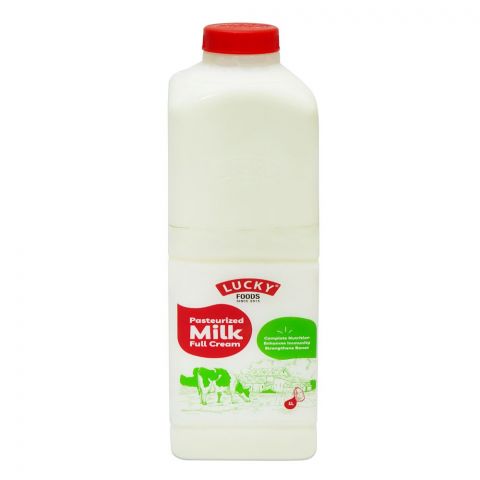 Lucky Pasteurized Full Cream Milk, Frozen, 1000ml Bottle