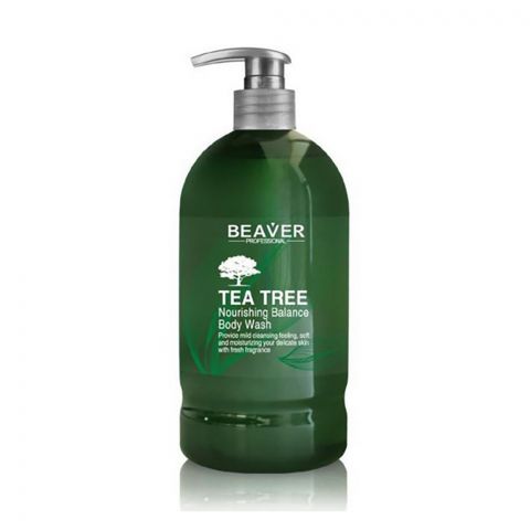 Beaver Tea Tree Oil and Coconut Oil Body Wash, 600ml