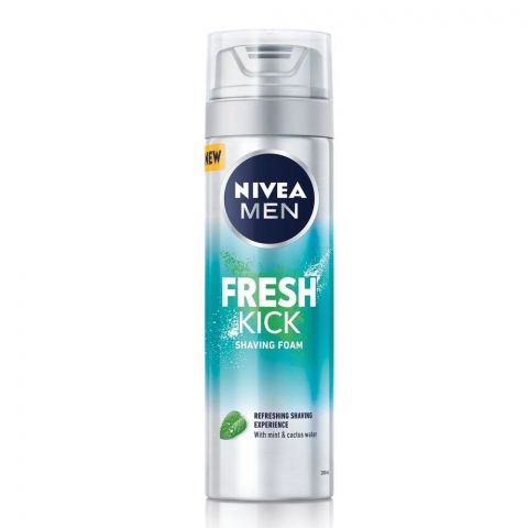 Nivea Men Fresh Kick Shaving Foam, 200ml