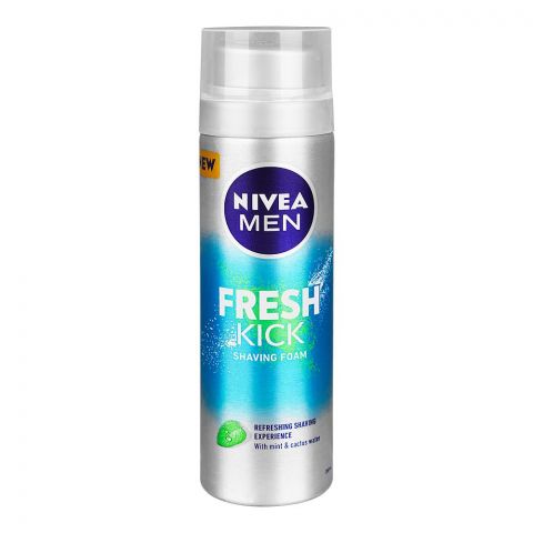 Nivea Men Fresh Kick Shaving Foam, 200ml