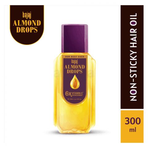 Bajaj Almond Drops Non Sticky Hair Oil, 300ml