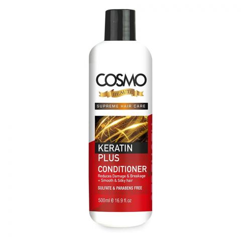 Cosmo Beaute Keratin Plus Strength Conditioner, Paraben & Sulfate Free, 500ml