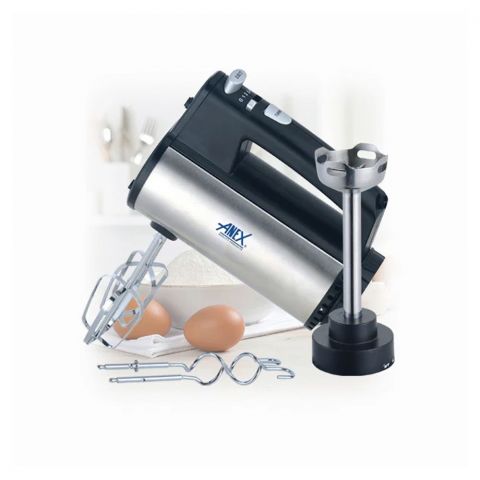 Anex Deluxe Hand Mixer, 300W, Black/Silver, AG-398