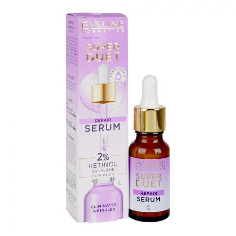 Eveline Super Duet 2% Retinol & Squalane Complex Repair Serum, 18ml