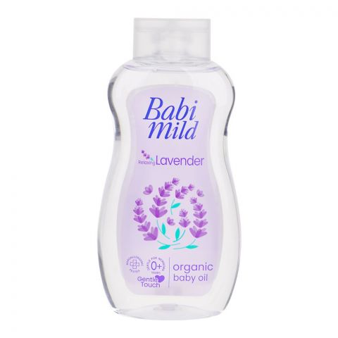 Babi Mild Lavender Organic Baby Oil, For 0+ Years, 200ml