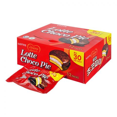 Lotte Choco Pie, 23g Each, 12-Pack