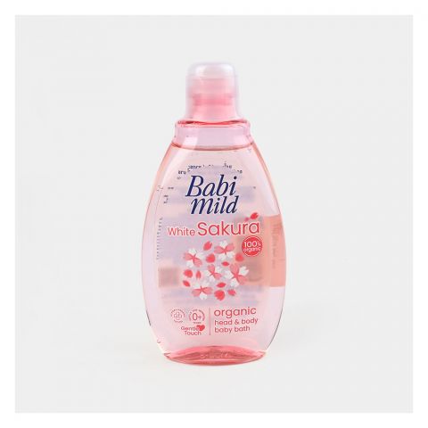 Babi Mild Sakura Organic Head & Body Baby Bath Wash, 180ml