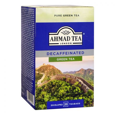 Ahmad Tea Decaffeinated Green Tea Bags, 20-Pack