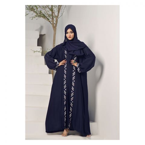 Affinity Blue Embroidery with Inner Abaya