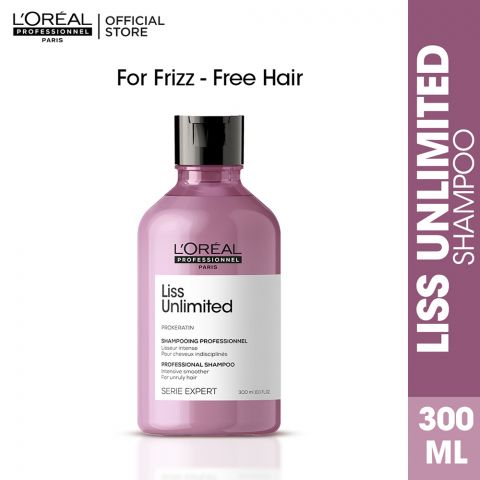 L'Oreal Professionnel Serie Expert Liss Unlimited Pro-Keratin Professional Shampoo, 300ml