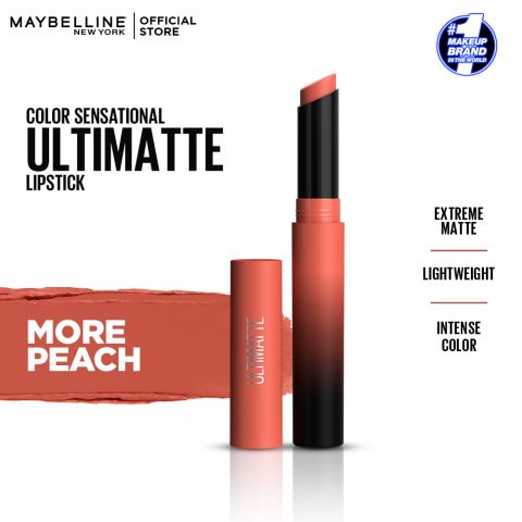 Maybelline Color Sensational Ultimate Matte Lipstick, 1099 More Peach