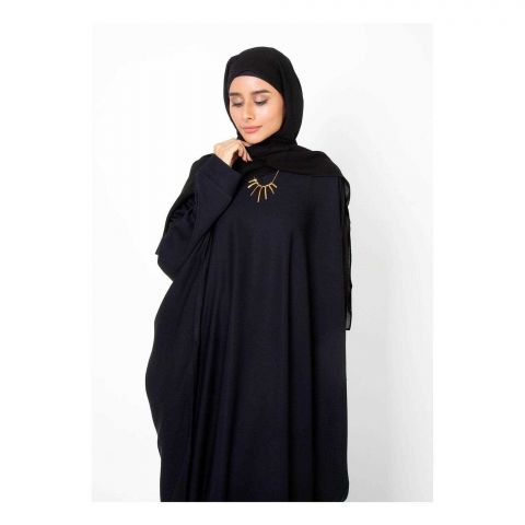 Affinity Butterfly Gown Abaya, Black
