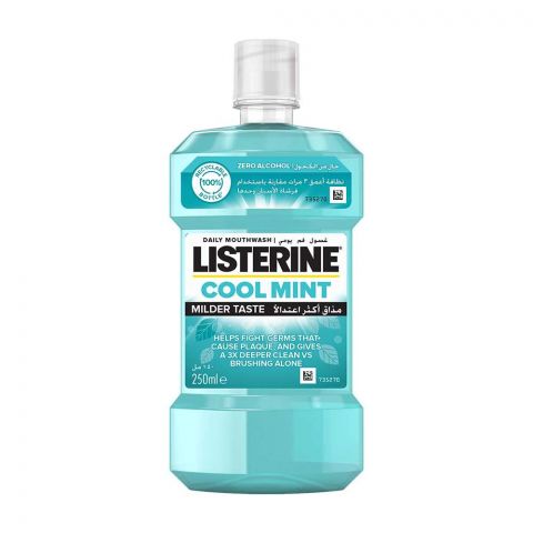 Listerine Cool Mint Antiseptic Mouthwash, 250ml