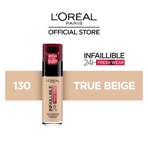 L'Oreal Paris Infallible 24H Stay Fresh Foundation, 130 True Beige