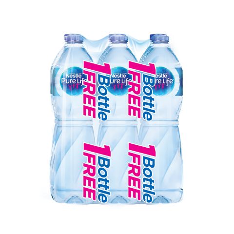 Nestle Pure Life Drinking Water, 1.5 Litres, - Buy 5 Get 1 Free