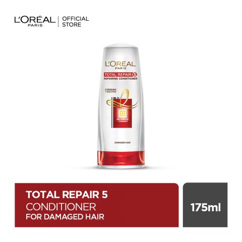 L'Oreal Paris Total Repair 5 Repairing Conditioner, For Damaged Hair, 175ml