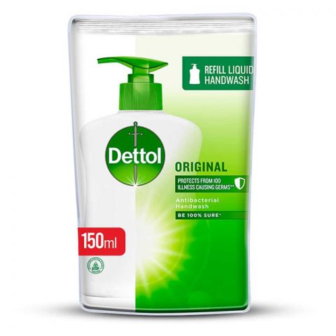 Dettol Original Anti-Bacterial Hand Wash 150ml Pouch Refill