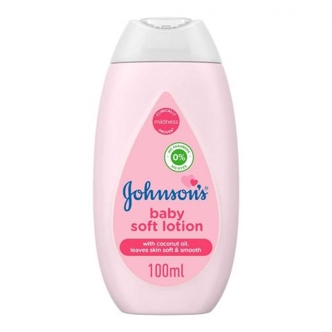 Johnson's Soft Baby Lotion, With Coconut Oil, 100ml