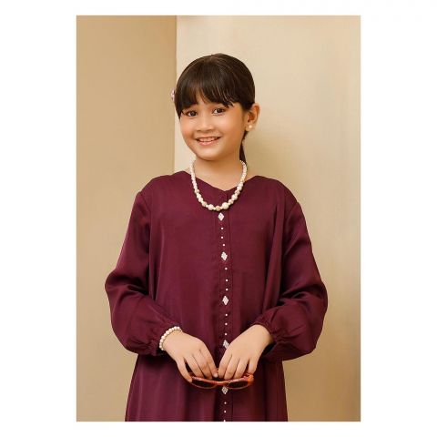 Affinity Royal Plum Abaya, For Kids