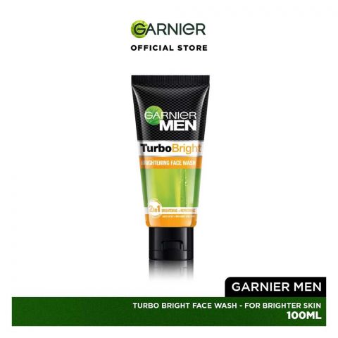 Garnier Men Turbo Bright Fairness Face Wash For Brighter Skin, 100ml