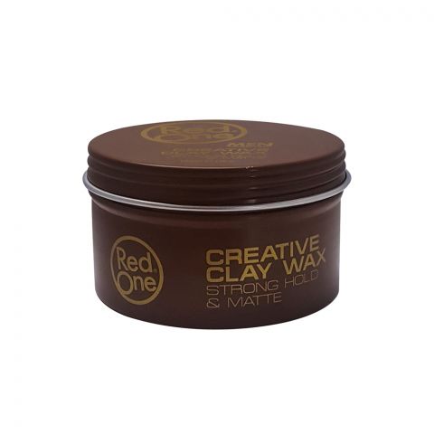 Red One Men Strong Hold & Matte Creative Clay Hair Wax, 100ml