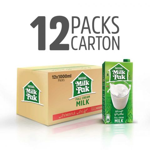 Nestle Milkpak Full Cream Milk 1000ml, 12 Piece Carton