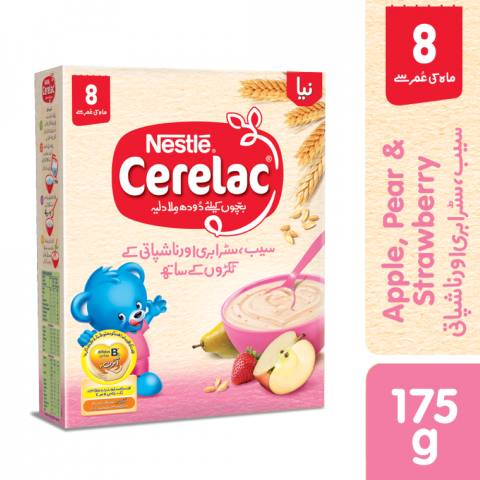 Nestle Cerelac Apple, Strawberry & Pear, 175g