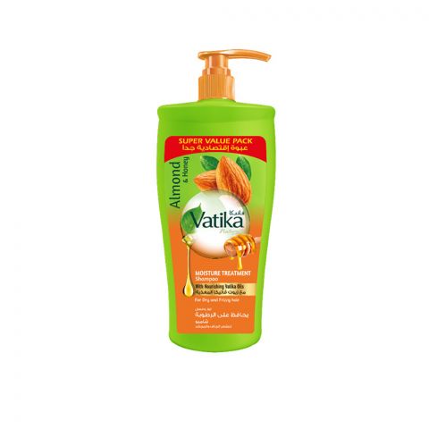 Dabur Vatika Almond And Honey Moisture Treatment Shampoo, For Dry & Frizzy Hair, 650ml