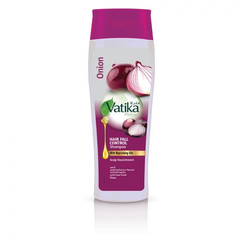 Dabur Vatika Onion Hair Fall Control Shampoo With Nourishing Oils, Scalp Nourishment, 185ml