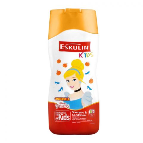 Disney Eskulin Kids Cinderella Shampoo & Conditioner, 200ml