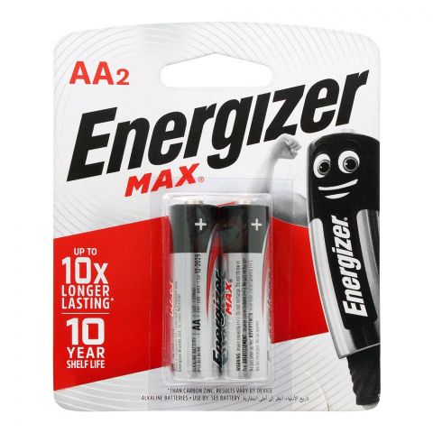 Energizer Max AA Batteries, 2-Pack, BP-2 LR6