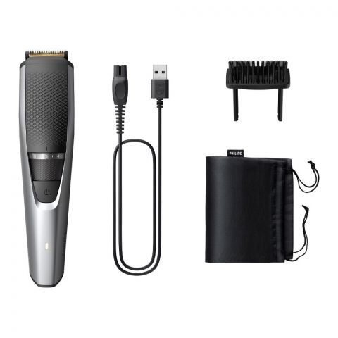 Philips 3000 Series Fast And Precise Beard Trimmer, 0.5-10mm, 90 Min Run, 1 Hour Charge, MT3232/15