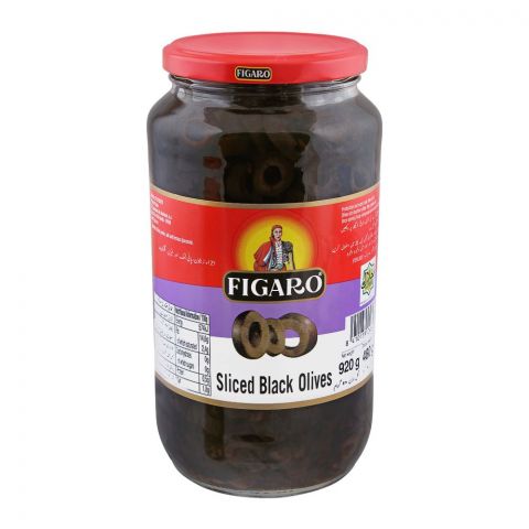 Figaro Sliced Black Olives, 920g