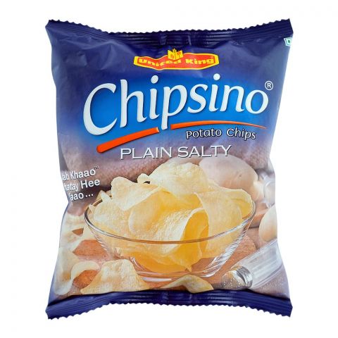 United King Chipsino Plain Salty Potato Chips, 100g