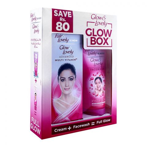 Fair & Lovely Is Now Glow & Lovely Cream + Face Wash Glow Box, Save Rs. 60