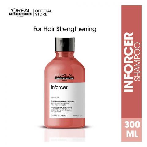 L'Oreal Serie Expert B6 + Biotin Inforcer Fragile Hair Shampoo, 300ml
