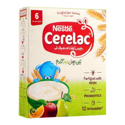 Nestle Cerelac 3-Fruits & Wheat, 175g