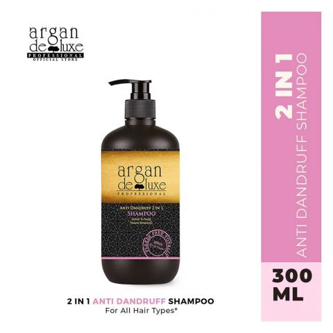 Argan De Luxe Anti Danduruff 2-In-1 Shampoo, 300ml