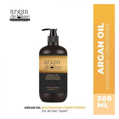 Argan De Luxe Argan Oil Nourishing Conditioner, Nourishes & Protects, 300ml