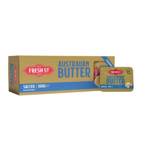 Fresh Street Australian Butter, Salted, 10x10gm Portions