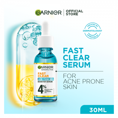 Garnier Skin Active Fast Clear Acne Prone Skin Booster Serum, 30ml