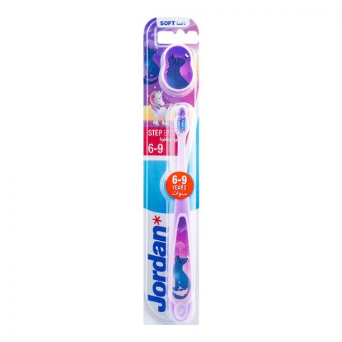 Jordan Step By Step 6-9 Years Toothbrush With Cap Soft, 10217